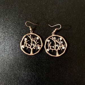 Gold Tree Earrings